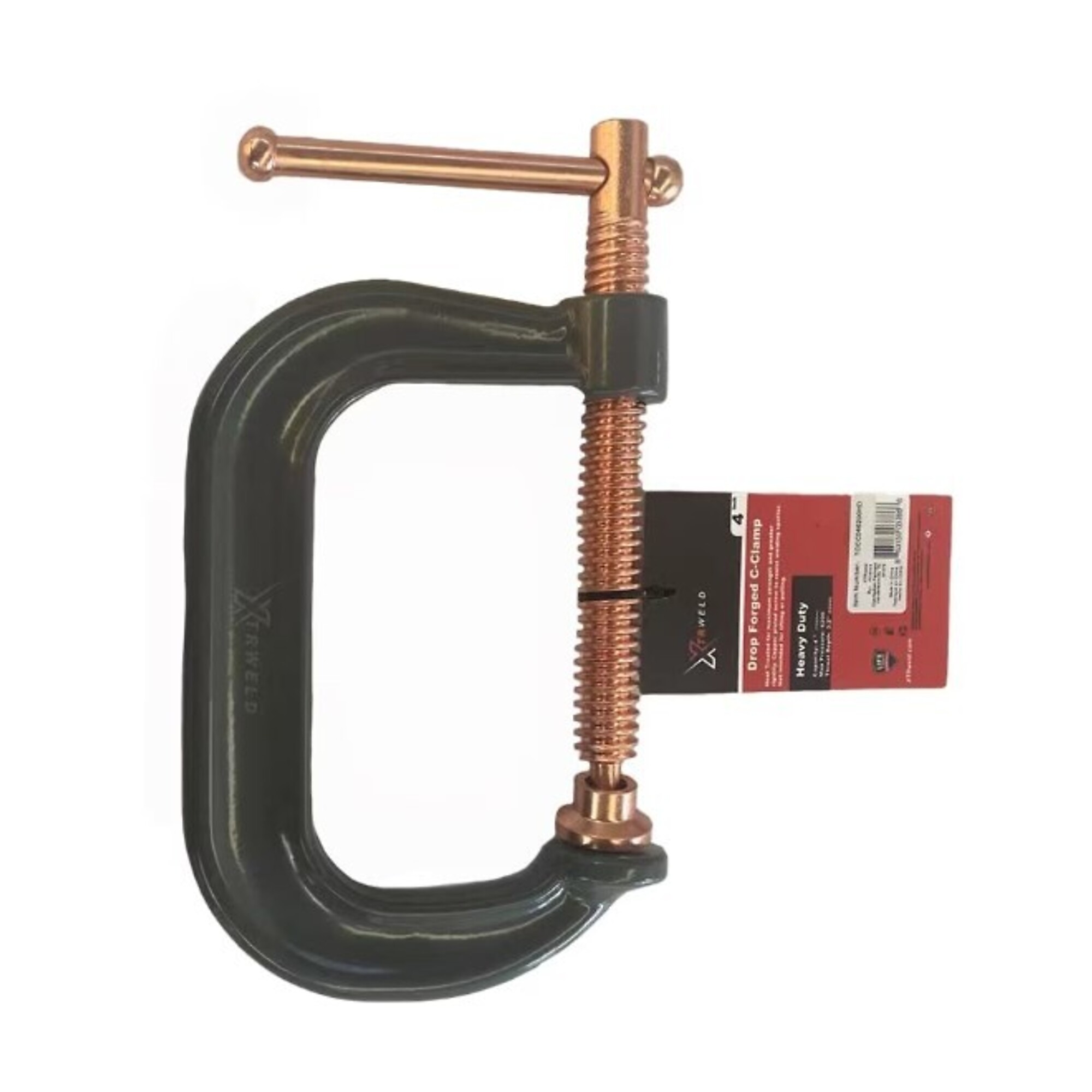 XTRweld Welding Clamp - 6in. Length, 6900 PSI Clamping Capacity, Steel, Gray, Model# XTRTCCC066900HD